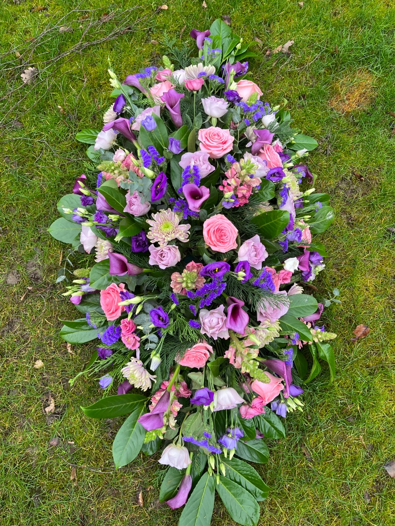 Pink & Purple Coffin Spray