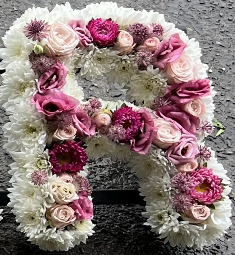 Bespoke Letters with Centre Flowers