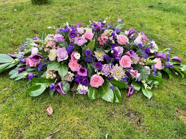 Pink & Purple Coffin Spray