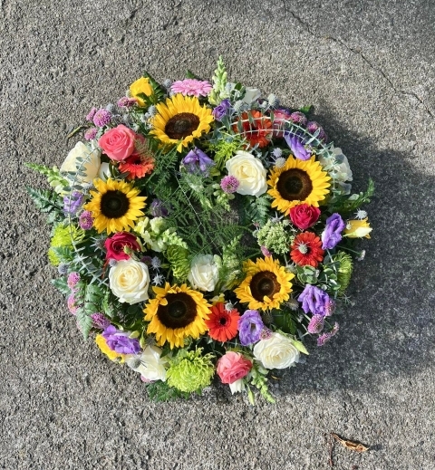 Wreath with Sunflowers